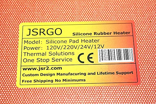 5 X 8 127 X 203mm 120v 500w Tab JSRGO CE UL univerzalni Silikonski pokrivač za grijanje