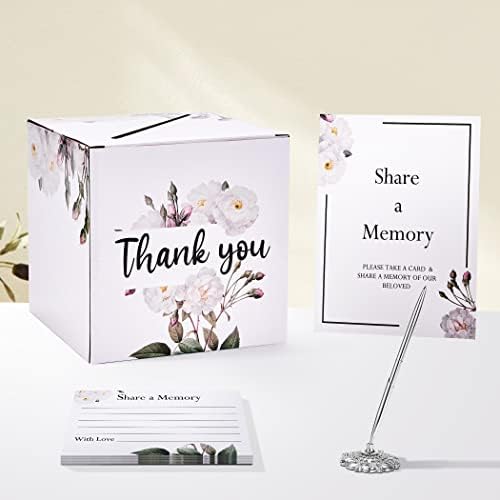 BADAWEN 50 komada proslava života, sahrana dijele memorijske kartice za parastos dekoracije, memorijske kartice Box memory Table card