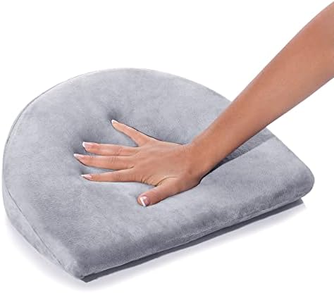 OCCObaby jastuk za trudnoću klinasti jastuk za spavanje | mali klinasti jastuk sa velboa poklopcem za podršku za leđa | klinasti jastuk