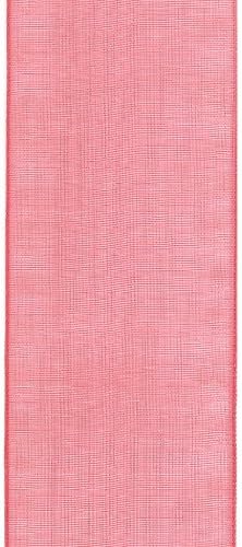 Offray Berwick LLC 706211 Berwick Simply Sheer Asiana Ribbon - 1-1/2 W X 100 yd-Pretty Pink Ribbon