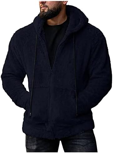 ADSSDQ Zip up hoodie muškarci, kaputi na plaži muškarci dugih rukava zima plus veličina modna ugrađena jakna puna zip15