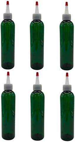 6 pakovanja – 8 oz-zelene Cosmo plastične bočice – prirodni Yorker w Crveni Vrh-za esencijalna ulja, parfeme, sredstva za čišćenje