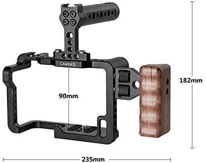Camvate GH5 komplet kaveza sa drvenom ručkom za Panasonic GH5 video snimanje