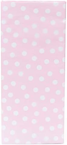 Papirnati papir za umotavanje 3 lista - papirnati papir Pink Polka Dot, idealan za poklone za nove bebe i poklon kese, listove maramice