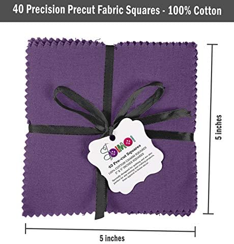 Soimoi čvrsta maslinasto zelena prerezana 5-inčna pamučna tkanina Bundle quilting kvadrata šarm paket DIY Patchwork šivaći zanat