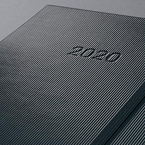 SIGEL C2014 Nedeljni dnevnik i note 2020, cca. A5, crna, hadcover - koncept
