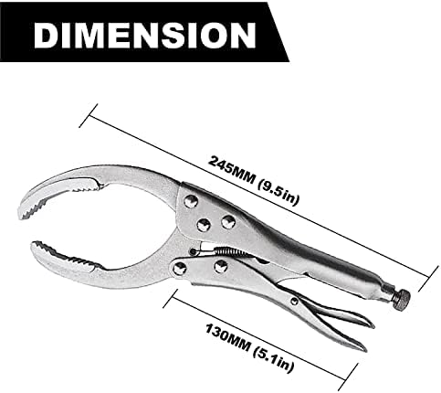 Klešta za ključeve filtera za ulje sa zaključavanjem Macwork, Stese stil za filtere oblika 9.5 in./240mm ,alat za uklanjanje ključa