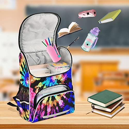 MCHIVER Tie Dye Boho Dječiji ruksak za dječake i djevojčice vodootporne školske torbe za osnovnu školu lagani putni ruksak sa podesivim