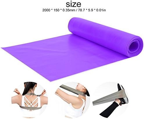 T Best Yoga otpornost, 2m elastična rastezana joga remen za otpornost na kandži za rešenje za vežbanje vežbanja Pojava idealna za