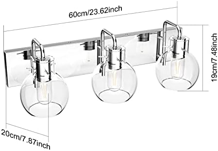 Tipace moderna Kupaonska toaletna Rasvjetna tijela 3-svjetla Industrijska Kromirana završna obrada od nehrđajućeg čelika sa svjetiljkama