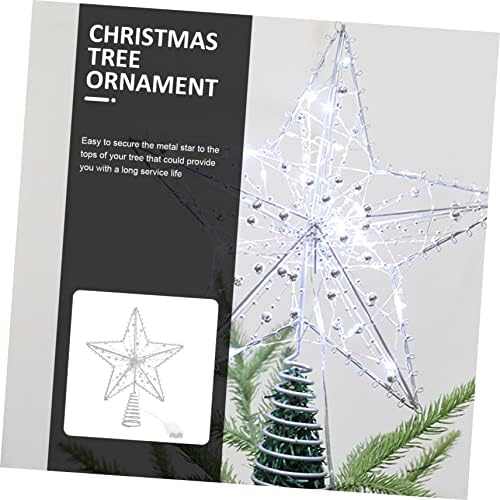 Bestojard pentagram stablo Top Star Yule Tree Topper LED svjetlo Treetop Betlehem Zvjezdani stablo Topper Christmas Tretno Ornament