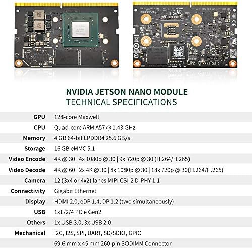 Jetson Nano modul B 4GB LPDDR4 16GB EMMC Core Board za AI