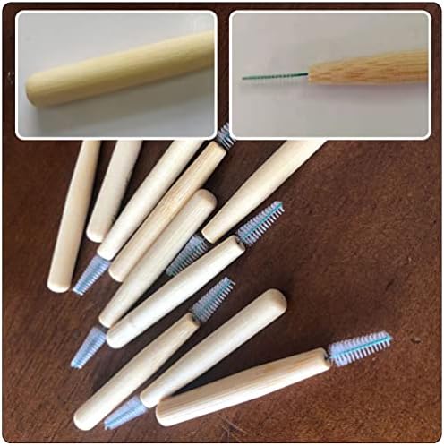Healeved 20pcs Interdental Brush čačkalica zubna glava za čišćenje zuba oralna zubna higijenska četka alat za čišćenje zuba bambus