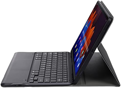 Torbica za tastaturu za Samsung Galaxy Tab S7 FE 12.4 '' [SM-T730 / SM-T736B], Bežična Bluetooth tastatura i lažni kožni poklopac