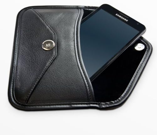 Boxwave futrola za LG V30 + - Elite kožnu messenger torbicu, sintetički kožni poklopac za kovertu za kovertu za LG V30 + - Jet Black