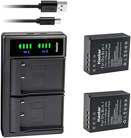 Kastar BLH-1 LTD2 USB punjač kompatibilan sa baterijom Olympus BLH-1, BLH-01, PS-BLH1, Olympus BCH-1 punjač, ​​Olympus HLD-9 napajanje,