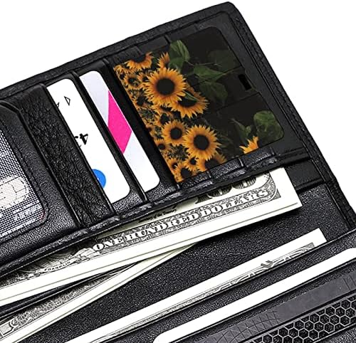 Sunflower Sunset Credit Bank kartica USB Flash diskovi Prijenosni memorijski stick tipka za pohranu 32g