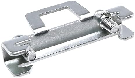 Jianling 6pcs din vodič kopča fiksna stezaljka za 35 mm širina C45 DIN šina, 44 x 9 x 20 mm, hladno valjani čelik, srebrni ton