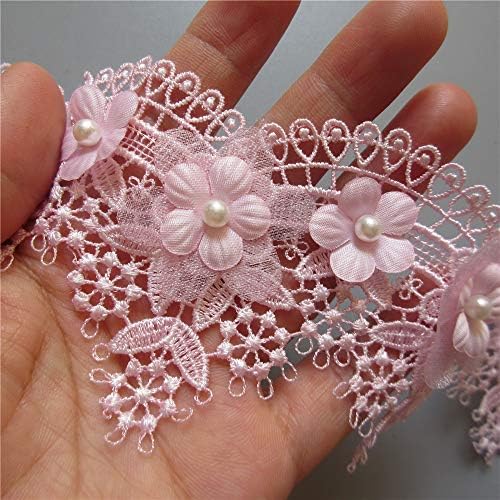2 sata toplog cvijeća grožđa biserna čipkasti oblikovani pletenje vjenčanica 7cm Širina ručno rađena patchwork čipke vrpce pribor