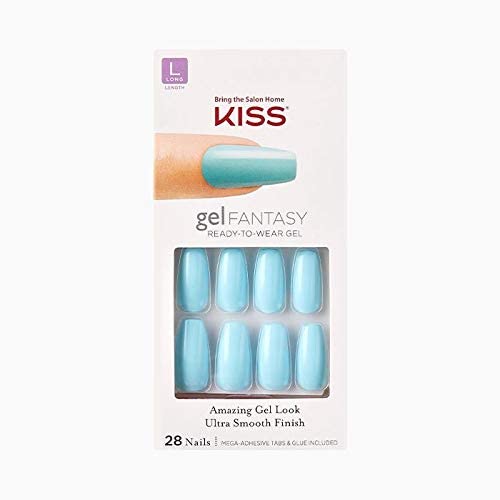 Kiss Nails GEL FANTASY - dugi dizajn noktiju sa ljepljivim jezičcima & ljepilom