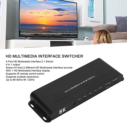 Mini HD Media Interface prekidač, Metal HD Media Interface Switch 100240V projektor