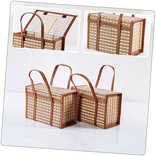 Besponzon bambusova košara košare ostava ostava košara Košara za voćnu tkanu korpu poklon za skladištenje košara za pakiranje Košarica