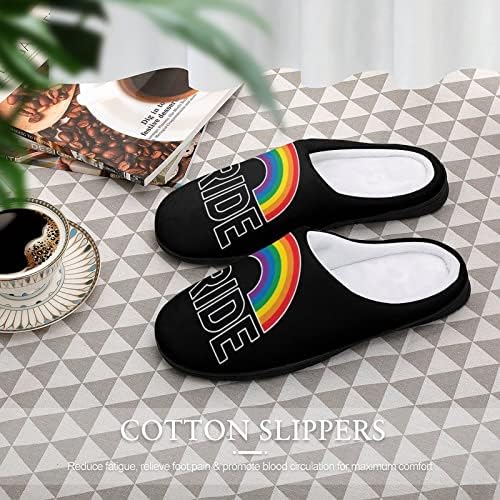 LGBT Gay Pride Rainbow Papuče za zastave za žene Indoor i vanjske papuče sa kliznim gumenim potplatima