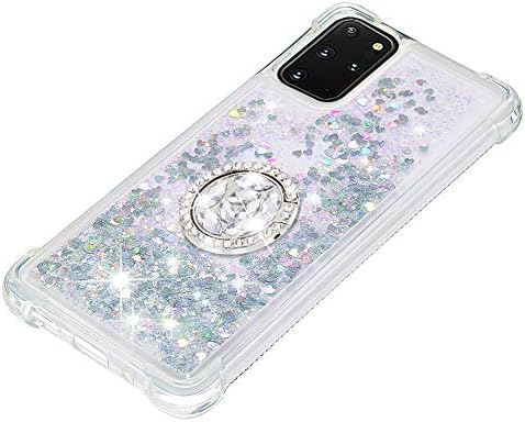 Dooge Galaxy S20 plus, luksuzni dijamantski bling kristalni futrola za žene djevojke futrola odbojnika punog tijela sa ugrađenim prstenom
