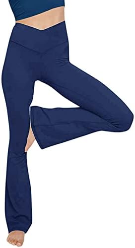 HonpraD pantalone sa širokim nogama za žene sitne dužine džepova helanke fitnes pantalone van trening trčanje Sportska atletska joga
