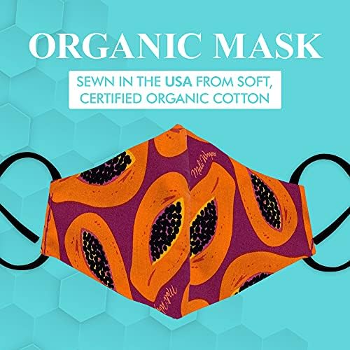 Meli Withe - pamučne maske za višekratnu upotrebu, maska ​​za pranje lica s podesivim ušima, prozračne maske za lice