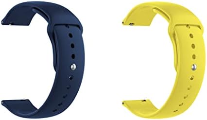 Jedan echelon Quick Releat Watch Band kompatibilan je s mobvoi ticwatch pro 2020 silikonskim remenom za sat sa zaključavanjem gumba,