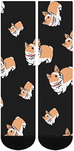 Weedkeycat Corgi Puppy Crew Socks Novost Funny Print Graphic casual umjerena debljina za proljeće jesen i zima