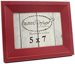 Rustikalni i profinjeni dizajn 5x7 okvir za slike sa obrubom širine 1,5 - Crvena štala