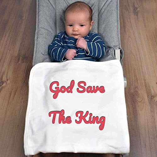 Azeeda 'Bože spasi king' pamučni bebi pokrivač / šal