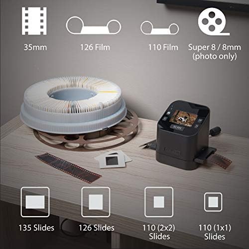 Magnasonic All-In-One Film & slajd skener, visoke rezolucije 22mp, pretvara 35mm/110/126/ Super 8 / 8mm Film & 135/110/126 klizi u