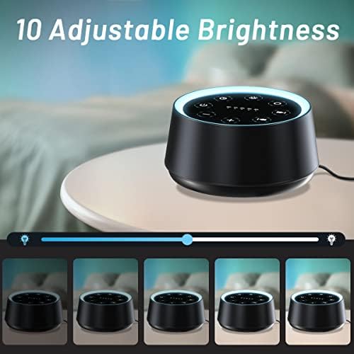 Easyhome Sleep Sound Machine White Noise mašine sa 30 umirujućih zvukova 12 podesivo noćno svjetlo 10 podešavanje osvetljenosti 36