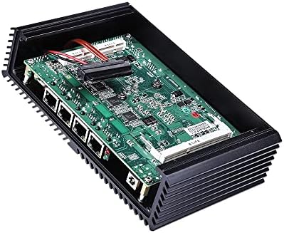 InuoMicro G5005l4 fanless Router w / 8GB DDR3+128GB SSD-Intel Core i3 5005U,2.0 GHz 15W AES-NI 4 LAN porta,Windows 10/Linux