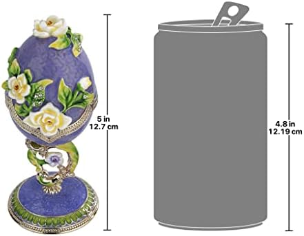 Dizajn Toscano Spring Bouquet kolekcija Romanov stil emajlirana jaja lavande, puna boja, 5 kilograma