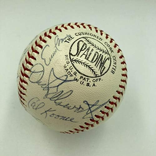 1966. Chicago Cubs tim potpisao je bejzbol Ernie Banks Billy Williams Ron Santo JSA - autogramirani bejzbolls