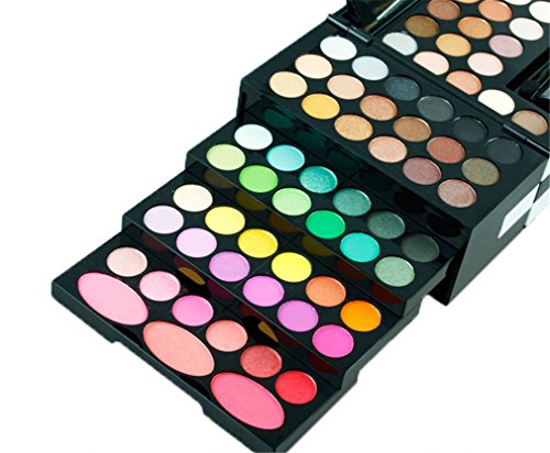 FantasyDay Pro 150 boja sjenilo sve u jednoj paleti šminke kozmetički komplet za konturiranje kombinacija sa 30 sjajila za usne, 3
