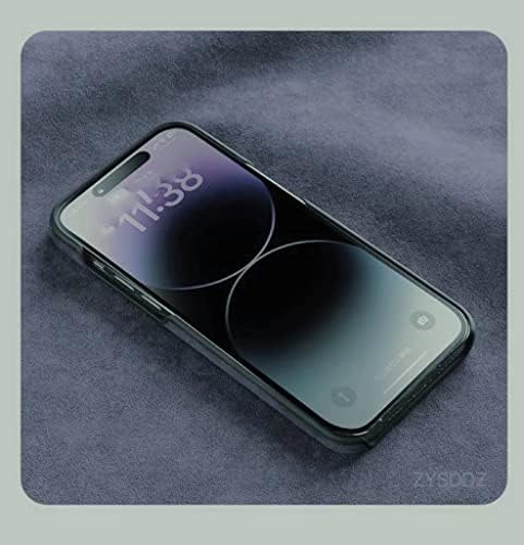 Zysddz Alcantara Apple iPhone 13 serijskog telefonskog telefona, ručno rađena futrola od konopne tkanine, kompatibilna sa bežičnim punjenjem
