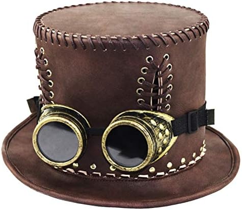 ABAODAM1PC Industrijski retro stil Steampunk šešir Vintage Gentleman Hat Halloween Cosplay Party Costum dodaci