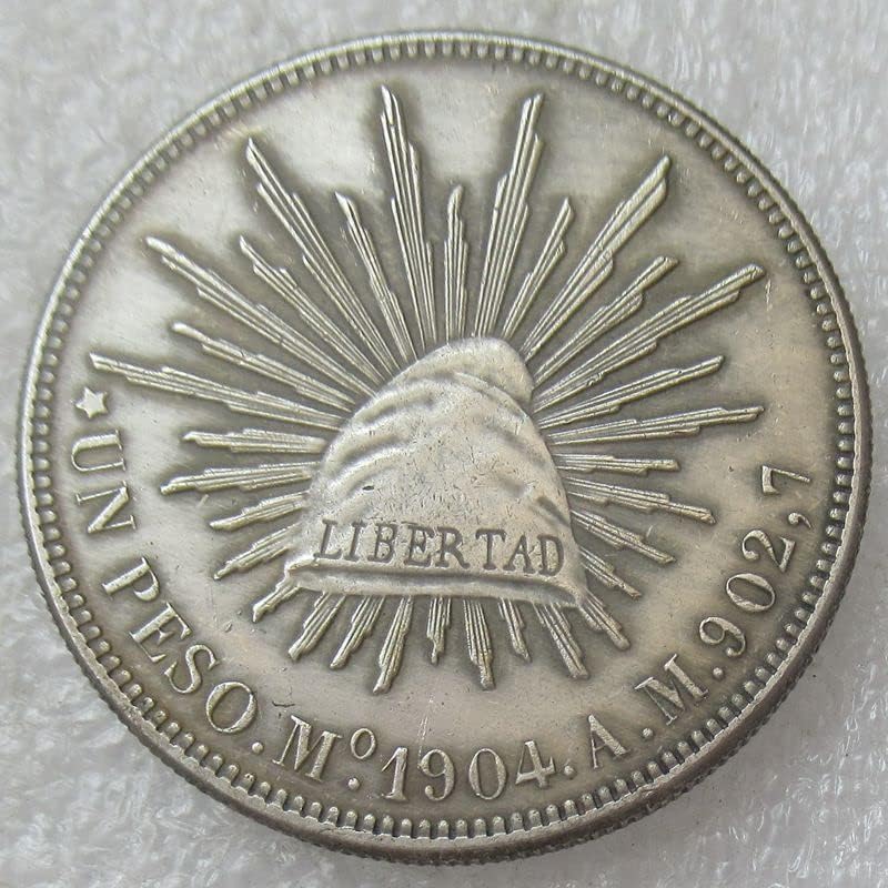 Meksički srebrni dolar 1 Peso godina stranog kopiranja Srebrna prigodni kovanica