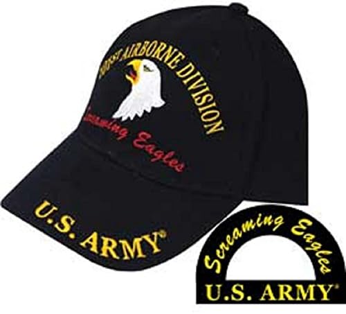 Army 101st Airborne Screaming Eagles Division Crni vezeni šešir