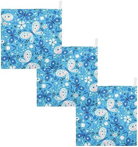 VVFelixl Baby krpe za pamučne leptire Cvijeće Baby Muslin PAVERTHS mekani bebi ručnik za bebe za novorođenčad, 11,8 x 11,8 inča, 3