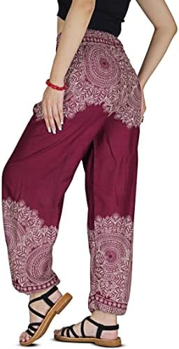 Žene Harem Pant Boho Genie Aladdin Smared Struk Yoga pantalone