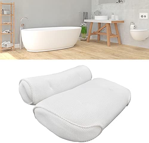Shanry jastuk za kupanje, meka kade jastuk od poliesterskih vlakana elastična prozračna sa usisnim čašicom za kupatilo