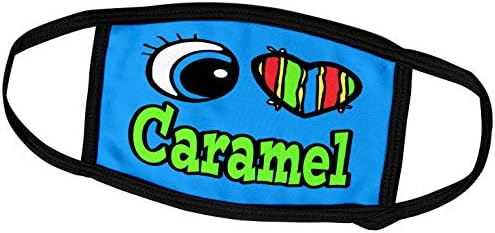 3Droza Svijetlo očno srce Volim karamel - poklopci za lice