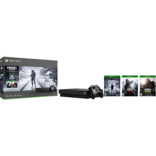 Microsoft Xbox One X Metro Saga Bundle W / 1 TB Console + 3 Metro igre + bežični kontroler sa univerzalnim sredstvom za čišćenje ekrana