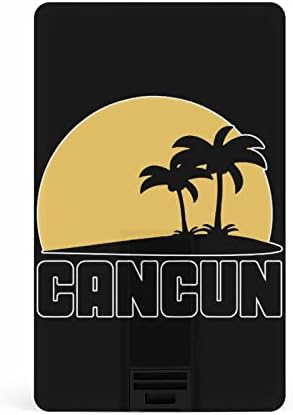 Cancun Mexico Sunset Palma Palme TREES kartica USB 2.0 Flash Drive 32g / 64g uzorak ispisano smiješno